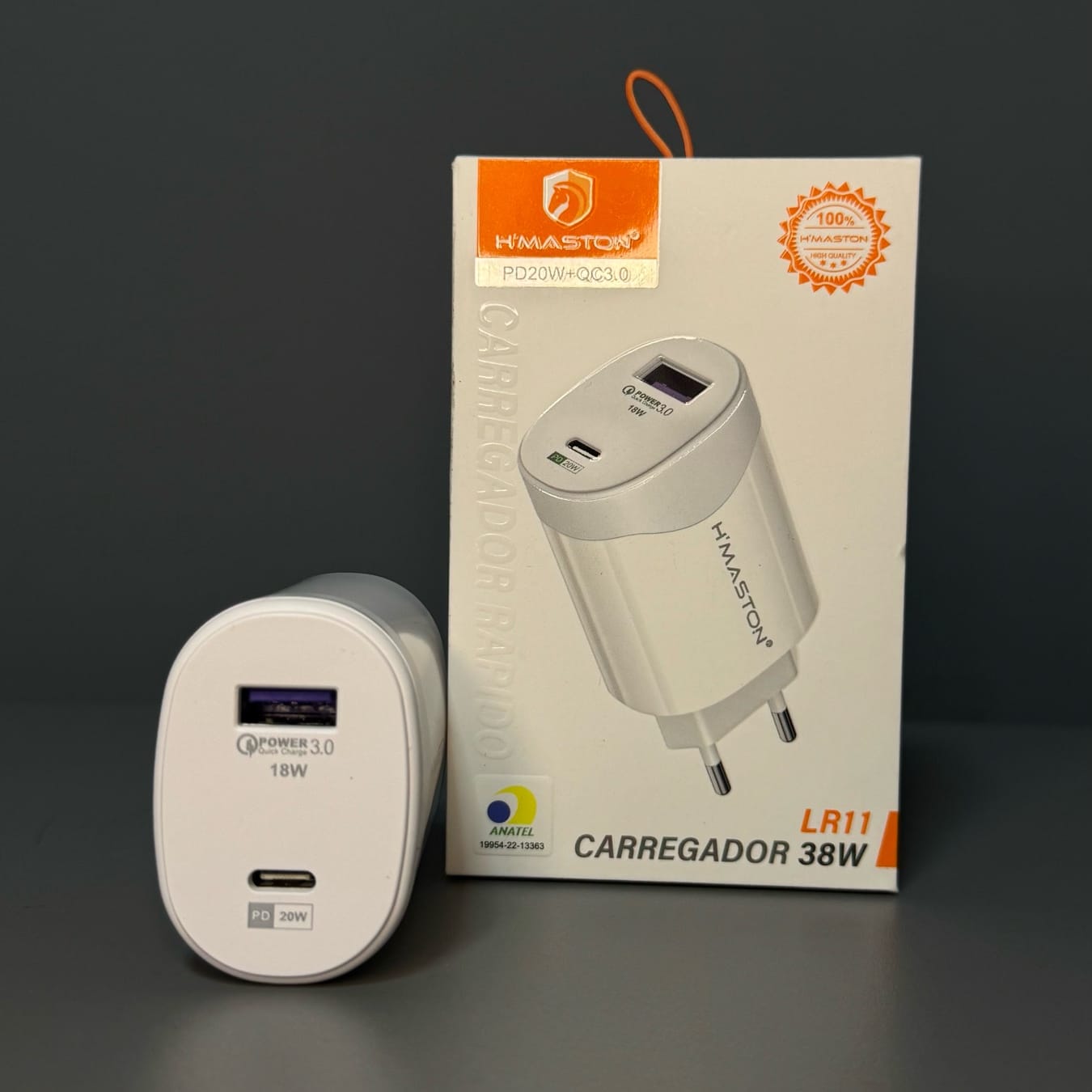 Fonte 38w USB+ Tipo C