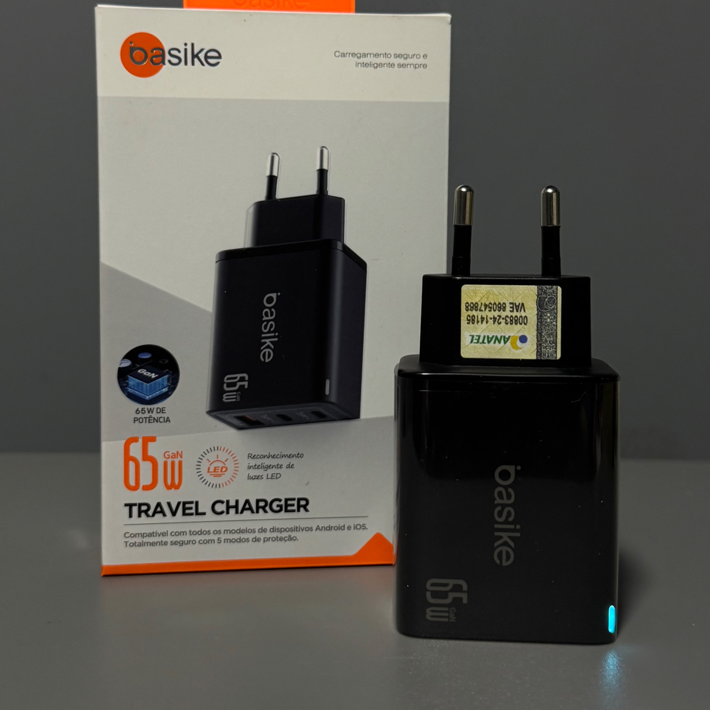 Fonte 65w PD + QC