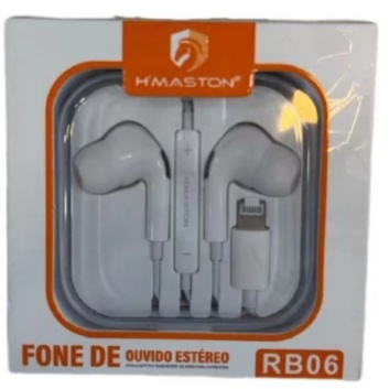Fone de ouvido Fio C/Borrachinha (Iphone)